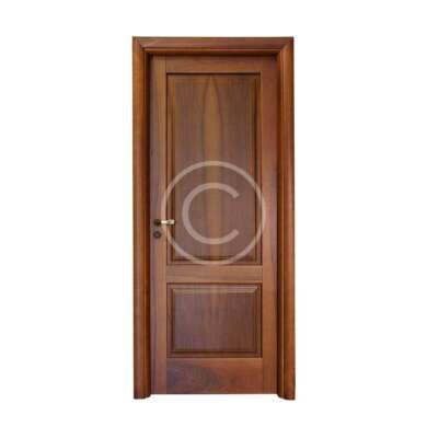 Dark Oak 1 Panel Arch Solid Construction Door